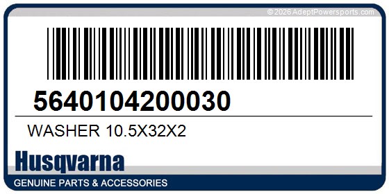 Husqvarna 5640104200030 Washer 10.5X32x2