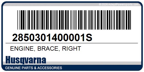 Husqvarna 2850301400001S Engine, Brace, Right
