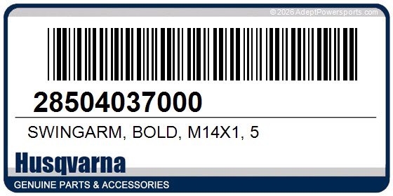 Husqvarna 28504037000 Swingarm, Bold, M14x1, 5