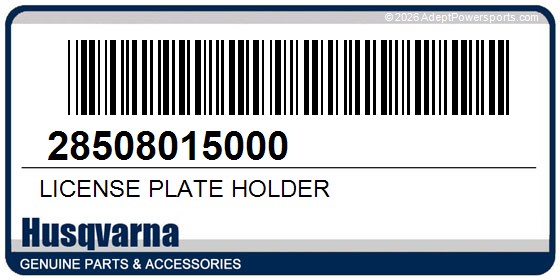 Husqvarna 28508015000 License Plate Holder