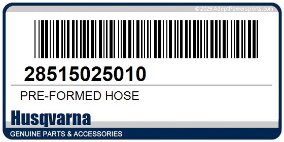 Husqvarna 28515025010 Pre-Formed Hose