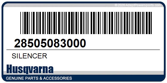 Husqvarna 28505083000 Silencer