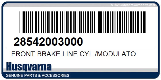 Husqvarna 28542003000 Front Brake Line Cyl./Modulato