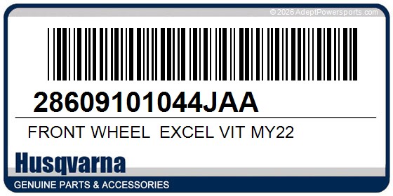 Husqvarna 28609101044JAA Front Wheel_Excel Vit My22