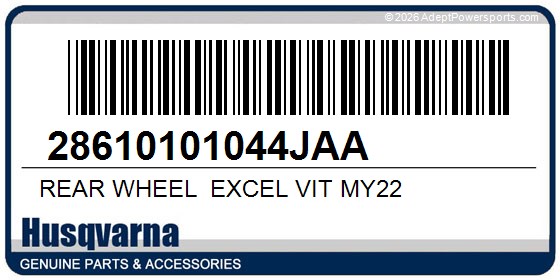Husqvarna 28610101044JAA Rear Wheel_Excel Vit My22