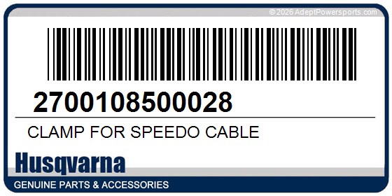 Husqvarna 2700108500028 Clamp For Speedo Cable