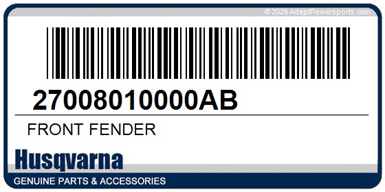 Husqvarna 27008010000AB Front Fender