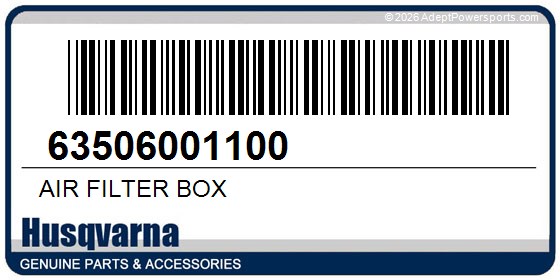Husqvarna 63506001100 Air Filter Box