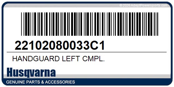 Husqvarna 22102080033C1 Handguard Left Cmpl.