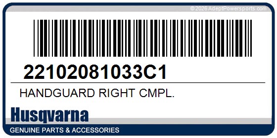 Husqvarna 22102081033C1 Handguard Right Cmpl.
