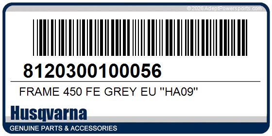 Husqvarna 8120300100056 Frame 450 Fe Grey Eu ''Ha09''