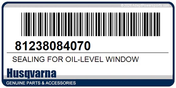 Husqvarna 81238084070 Sealing For Oil-Level Window