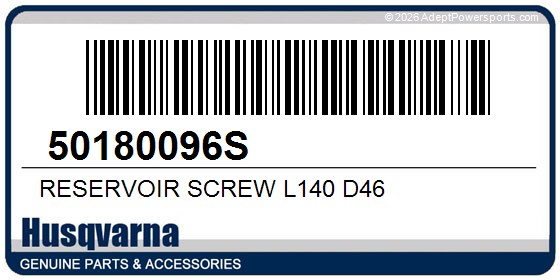 Husqvarna 50180096S Reservoir Screw L140 D46
