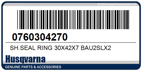 Husqvarna 0760304270 Sh.Seal Ring 30X42x7 Bau2slx2