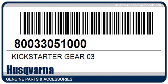 Husqvarna 80033051000 Kickstarter Gear 03