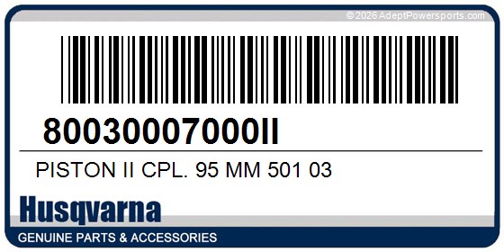 Husqvarna 80030007000II Piston Ii Cpl. 95 Mm 501 03