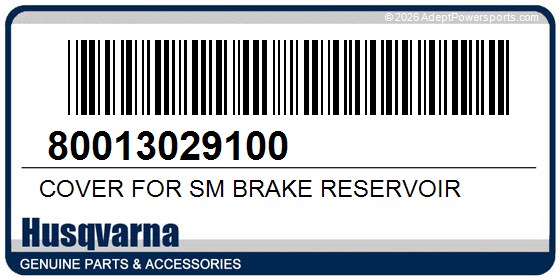 Husqvarna 80013029100 Cover For Sm Brake Reservoir