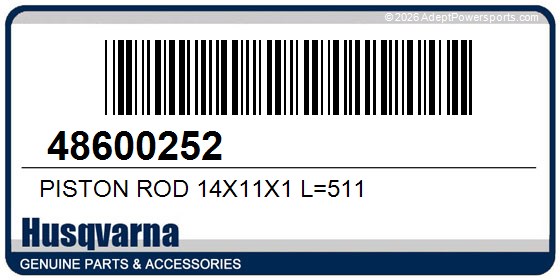 Husqvarna 48600252 Piston Rod 14X11x1 L=511