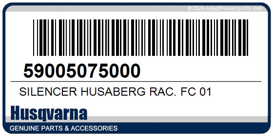 Husqvarna 59005075000 Silencer Husaberg Rac. Fc 01