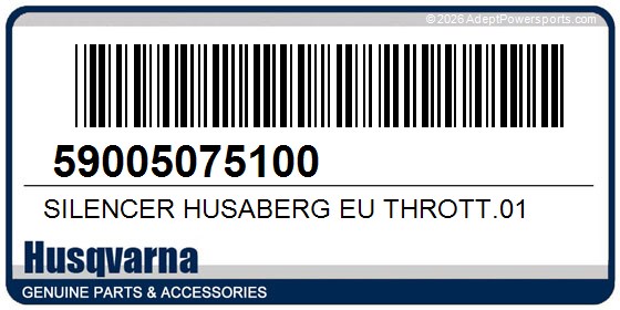 Husqvarna 59005075100 Silencer Husaberg Eu Thrott.01