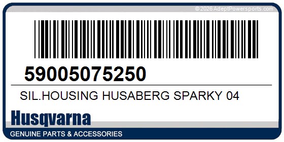 Husqvarna 59005075250 Sil.Housing Husaberg Sparky 04