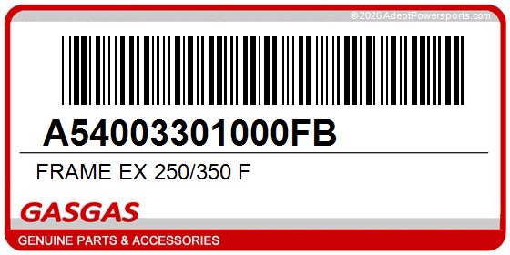 GasGas A54003301000FB Frame Ex 250/350 F