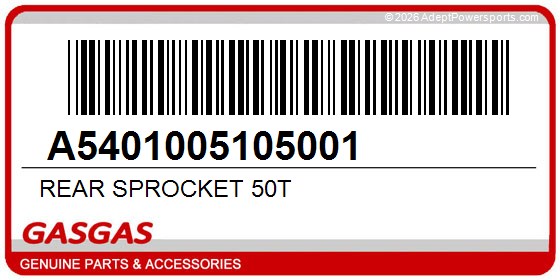 GasGas A5401005105001 Rear Sprocket 50T