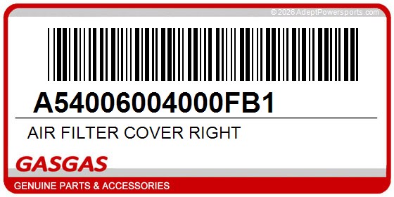 GasGas A54006004000FB1 Air Filter Cover Right