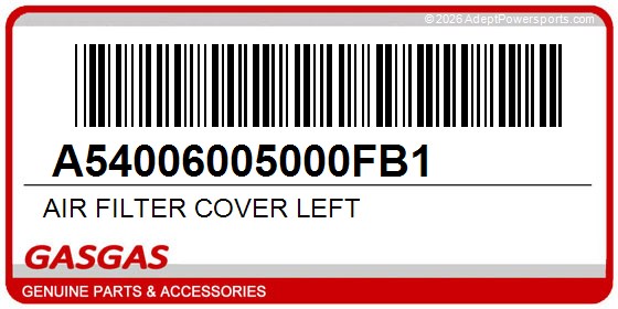 GasGas A54006005000FB1 Air Filter Cover Left