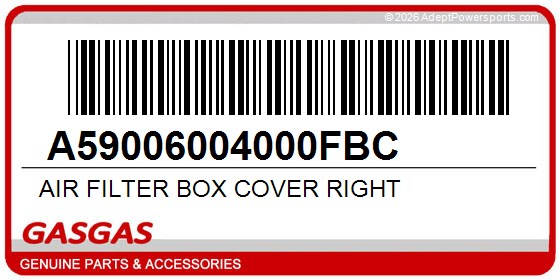 GasGas A59006004000FBC Air Filter Box Cover Right