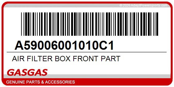 GasGas A59006001010C1 Air Filter Box Front Part