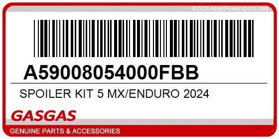 GasGas A59008054000FBB Spoiler Kit 5 Mx/Enduro 2024