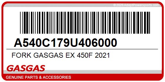 GasGas A540C179U406000 Fork Gasgas Ex 450F 2021