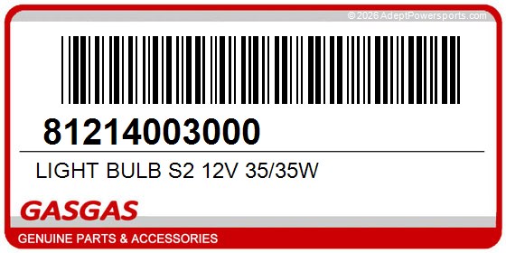 GasGas 81214003000 Light Bulb S2 12V 35/35W
