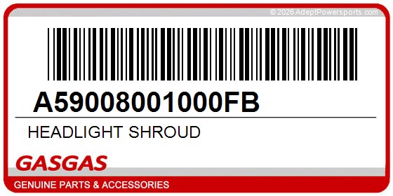 GasGas A59008001000FB Headlight Shroud