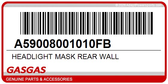 GasGas A59008001010FB Headlight Mask Rear Wall