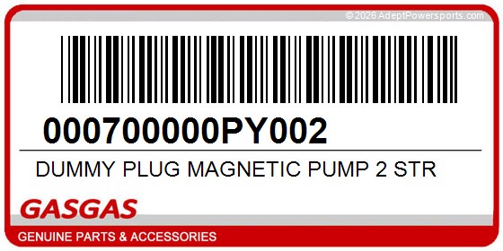 GasGas 000700000PY002 Dummy Plug Magnetic Pump 2 Str