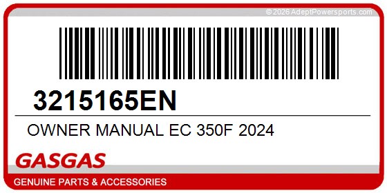 GasGas 3215165EN Owner Manual Ec 350F 2024