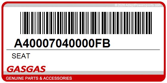 GasGas A40007040000FB Seat
