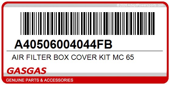 GasGas A40506004044FB Air Filter Box Cover Kit Mc 65