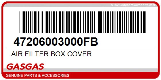 GasGas 47206003000FB Air Filter Box Cover