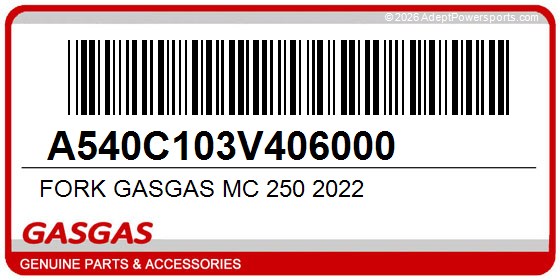 GasGas A540C103V406000 Fork Gasgas Mc 250 2022