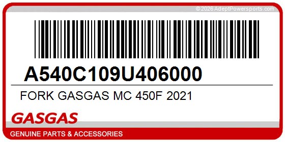 GasGas A540C109U406000 Fork Gasgas Mc 450F 2021