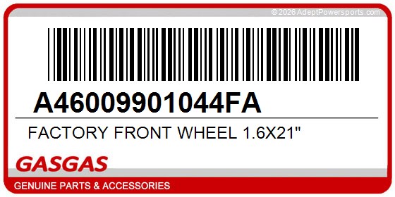 GasGas A46009901044FA Factory Front Wheel 1.6X21"