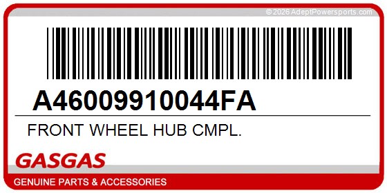 GasGas A46009910044FA Front Wheel Hub Cmpl.