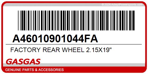 GasGas A46010901044FA Factory Rear Wheel 2.15X19"