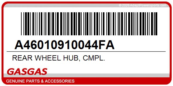 GasGas A46010910044FA Rear Wheel Hub, Cmpl.