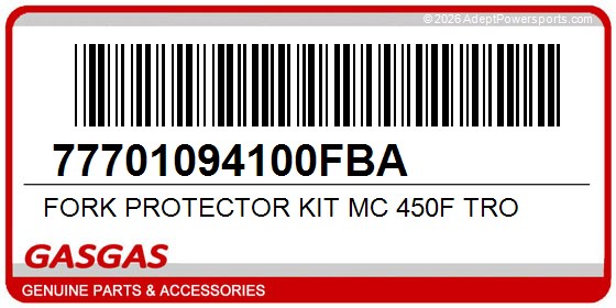 GasGas 77701094100FBA Fork Protector Kit Mc 450F Tro
