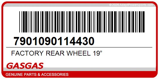 GasGas 7901090114430 Factory Rear Wheel 19”
