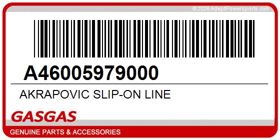 GasGas A46005979000 Akrapovic Slip-On Line